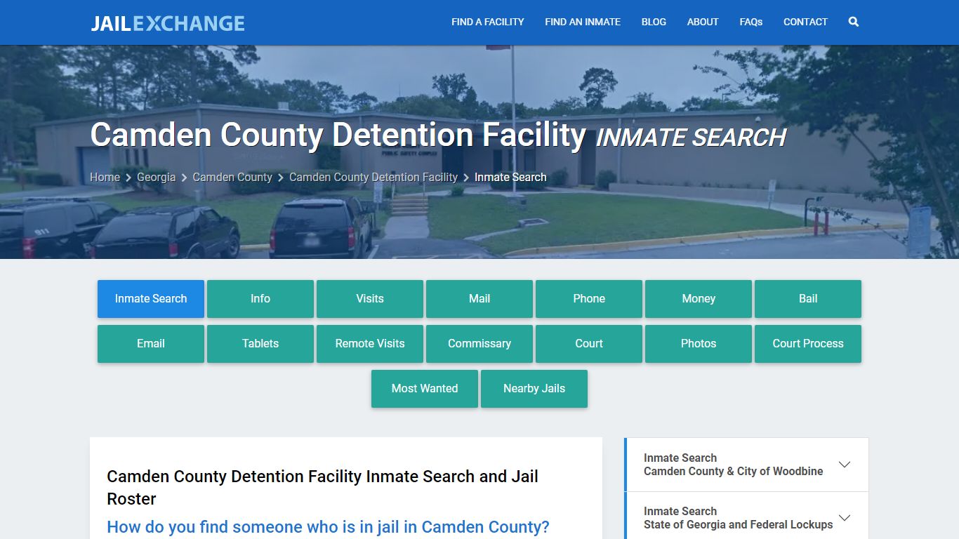 Camden County Detention Facility Inmate Search - Jail Exchange